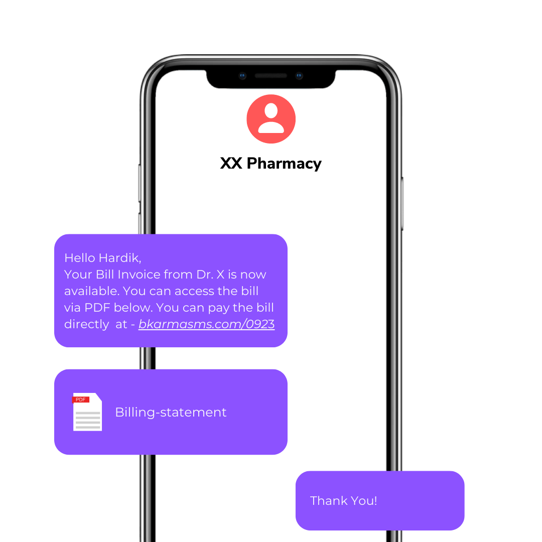 Invoice Bill on SMS - BKarma